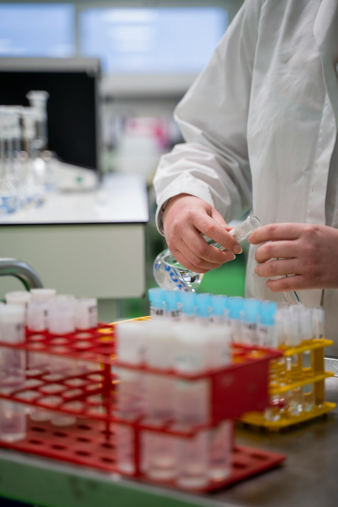 environmental scientist in lab