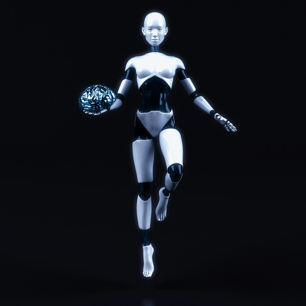 futuristic ai robot assistant